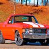 1970 Red SS El Camino Car Diamond Painting