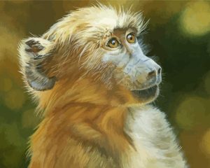 Baby Baboon Diamond Painting