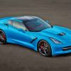 Blue Corvette Stingray Diamond Painting