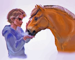 Boy And Horse Art Diamond Painting