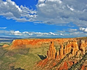 Colorado National Monument View Diamond Painting