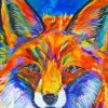 Colorful Fox Face Diamond Painting