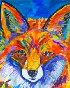 Colorful Fox Face Diamond Painting