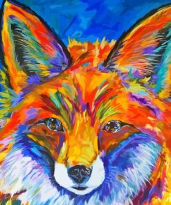 Colorful Fox Face Diamond Painting