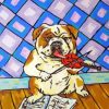 Dog Violin Art Diamond Painting