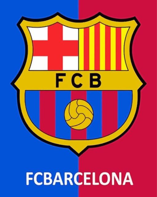 Fc Barcelona Logo Football Diamond Painting