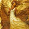 Golden Black Angel Diamond Painting