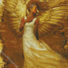 Golden Black Angel Diamond Painting