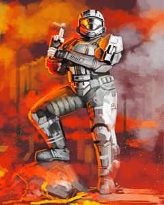 Halo 3 Odst Character Art Diamond Painting