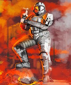 Halo 3 Odst Character Art Diamond Painting