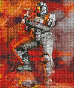 Halo 3 Odst Character Art Diamond Painting