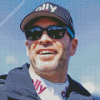 Jimmie Johnson With Sunglasses Diamond Painting