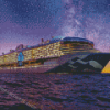 Princess Cruise Ship At Night Diamond Painting