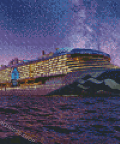 Princess Cruise Ship At Night Diamond Painting