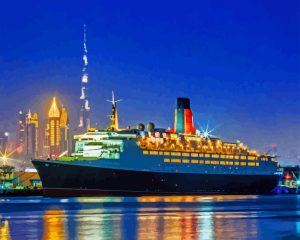 Night Princess Cruise Ship Diamond Painting