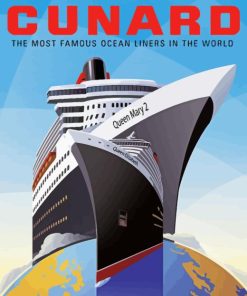 Princess Cruise Ship Poster Diamond Painting