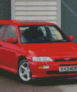 Red Ford Escort RS Diamond Painting