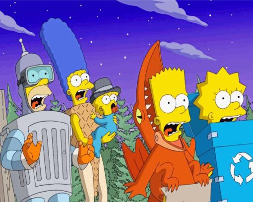 Simpsons Halloween Diamond Painting