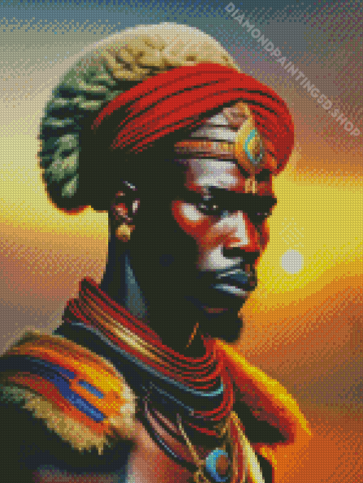 Zulu Man Diamond Painting