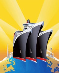 Queen Elizabeth Cruise Ship Diamond Painting