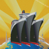 Queen Elizabeth Cruise Ship Diamond Painting