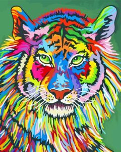 Colorful Tiger Diamond Painting