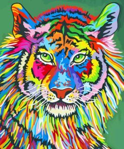 Colorful Tiger Diamond Painting