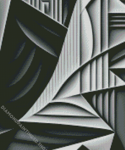 Monochrome Abstract Modern Art Diamond Painting