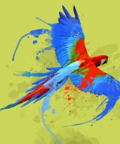 Parrot Splash Diamond Painting