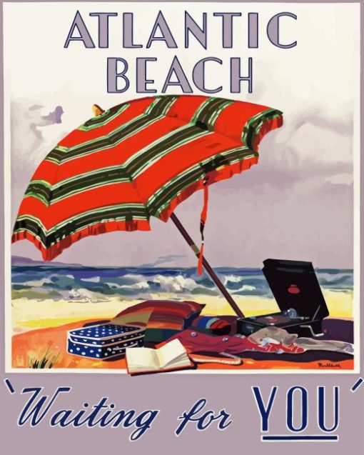 Atlantic Beach Poster Diamond Painting