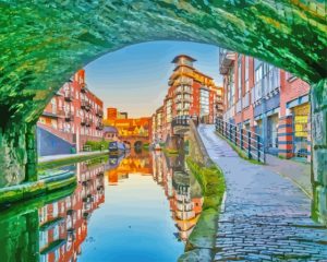 Birmingham City Canal England Diamond Painting