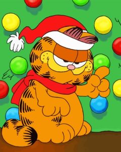 Christmas Garfield The Cat Diamond Painting