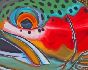 Close Up Steelhead Art Diamond Painting