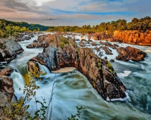 Great Falls Montana Landscape Diamond Painting