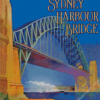 Harbour Bridge Vintage Poster Diamond Painting