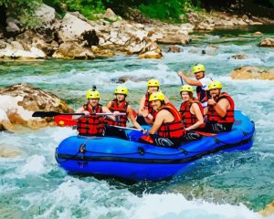 People In River Rafting Diamond Painting