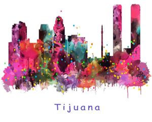 Tijuana Colorful Poster Diamond Painting