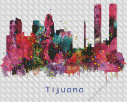 Tijuana Colorful Poster Diamond Painting