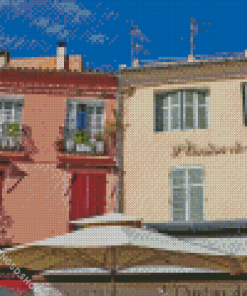 Cassis Houses In France Diamond Painting