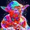 Colorful Yoda Pop Art Diamond Painting