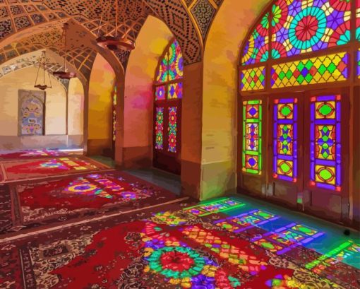 Colorful Persia Mosque Diamond Painting