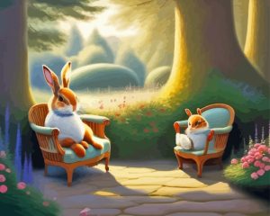 Cute Bunnies Diamond Painting