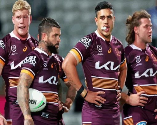 Aesthetic Brisbane Broncos Diamond Paintings