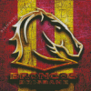 Aesthetic Brisbane Broncos Logo Diamond Paintings