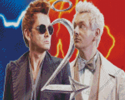 Aziraphale And Crowley Diamond Painting