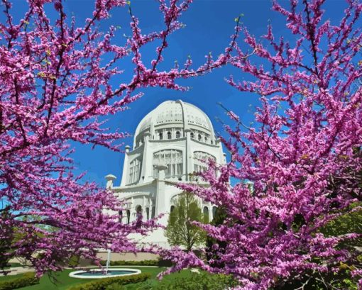 Bahai House Of Worship Diamond Painting