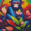 Colorful Monkey Diamond Painting