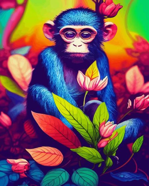 Colorful Monkey Diamond Painting