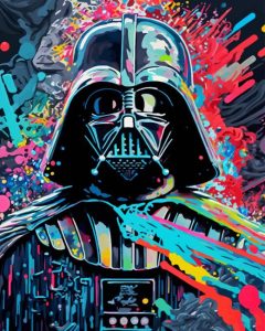 Colorful Darth Vader Diamond Painting