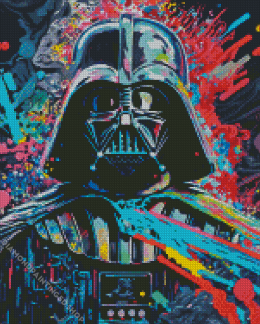 Colorful Darth Vader Diamond Painting